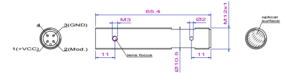 MVm12 laser module size